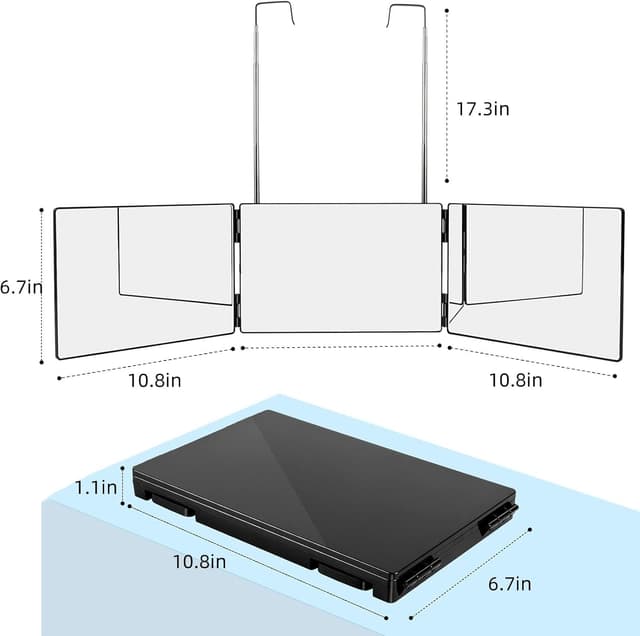 Thumbnail 1 de LMZNXCZ 3 Way Mirror 360° 💈