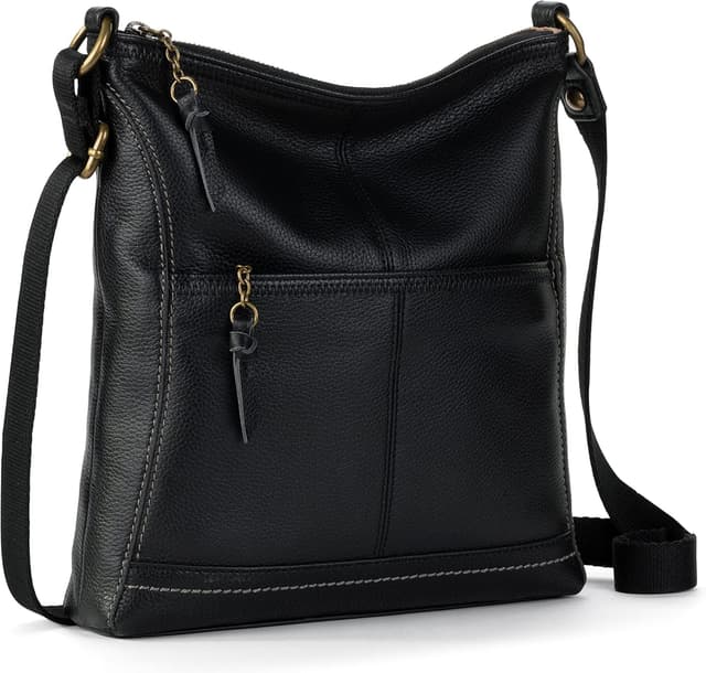 Detalle de The Sak Iris Leather Crossbody Purse (Women's Crossbody Handbag) for Everyday & Travel