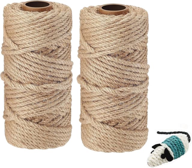 Imagen de YeaHapiday 2pcs Sisal Rope 50m 6mm for cat scratcher en OfertitasTOP