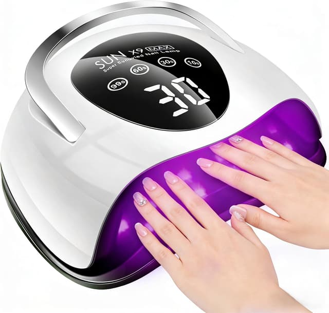 Detalle de LadyMisty 268W UV LED Nail Lamp (57 Beads) with 4 Timer Settings and LCD Touch Display
