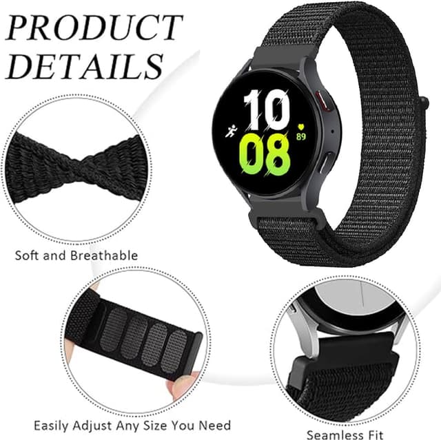 Detalle de Breathable 20mm Nylon Sport Watch Strap for Garmin Approach S50/S44/S42/S40/S12, Forerunner 570 42mm & more