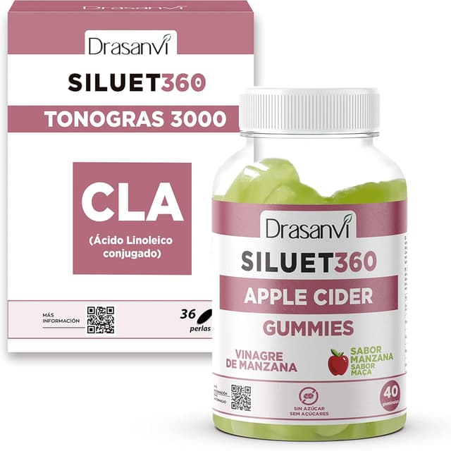 Imagen de Pack Siluet CLA TONOGRAS 3000 mg y Apple Cider Gummies en OfertitasTOP