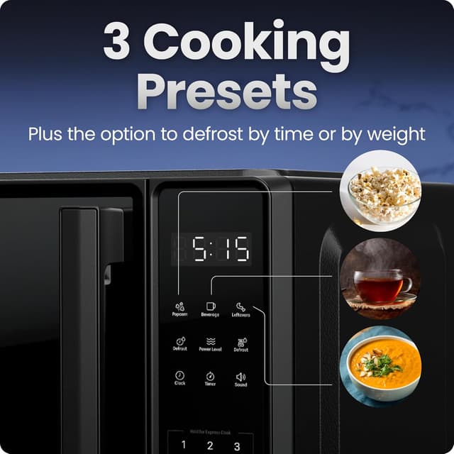 Detalle de Chefman Microwave 0.7 Cu. Ft. ⚡