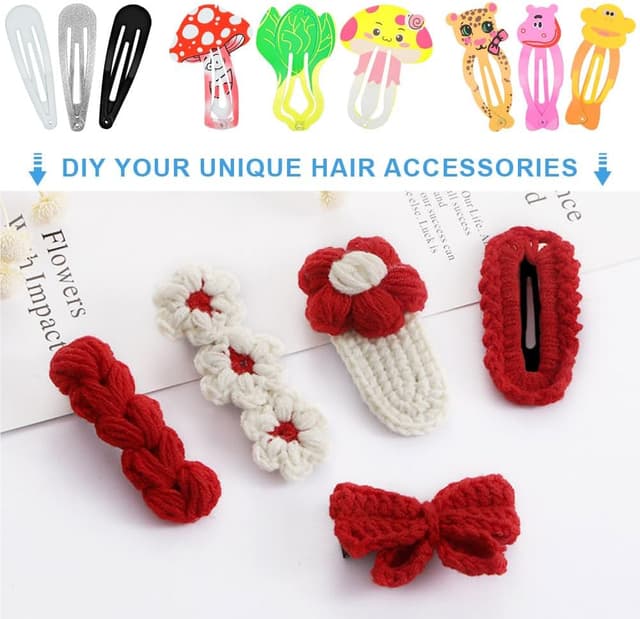 Detalle 2 de LOPHE BB lot de 110 barrettes à cheveux en métal (pinces plates) pour fille