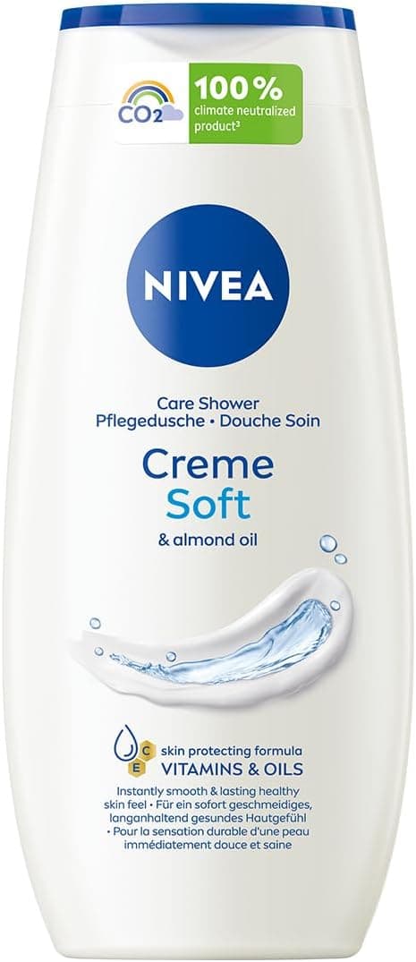 Detalle de NIVEA Creme Soft crema-gel doccia con olio di mandorle 250 ml (confezione da 5)