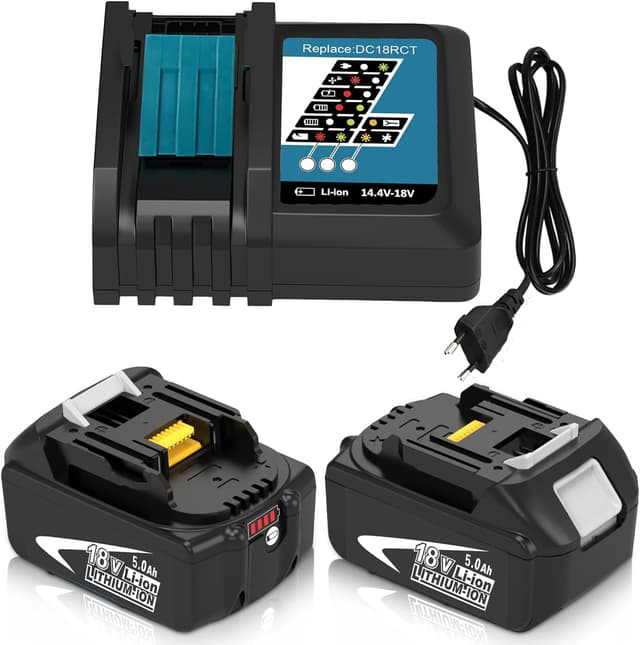 Detalle de Dosctt 2 batteries 18V 5000 mAh