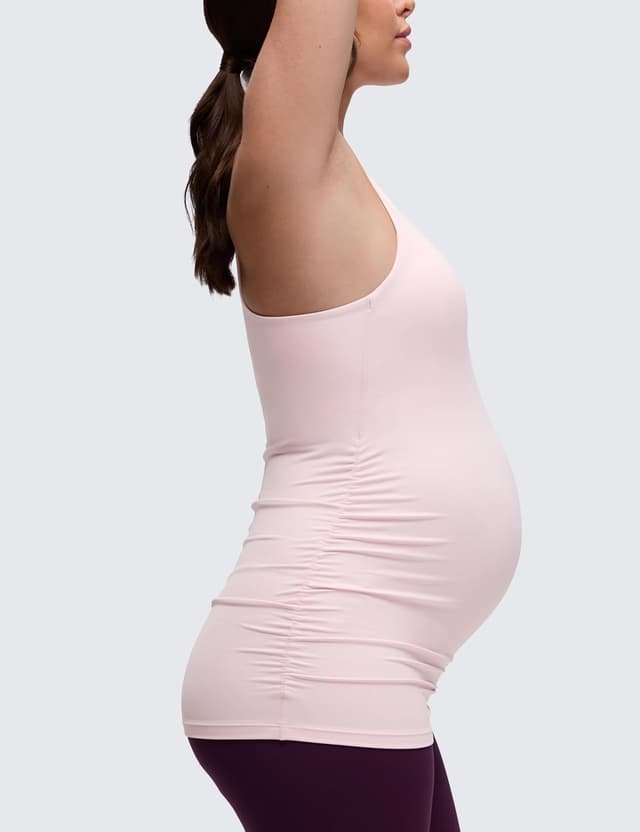 Detalle de CRZ YOGA Butterluxe haut de maternité à dos nageur avec brassière intégrée et coussinets amovibles