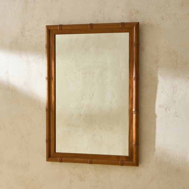 Imagen de El Corte Inglés Espejo de pared bambú 60×80 cm 🪞 en OfertitasTOP