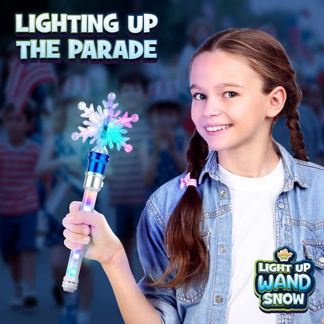 Thumbnail 3 de IPIDIPI TOYS Snowflake Wand spinning light-up wand