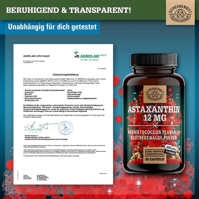 Thumbnail 6 de SCHEUNENGUT Astaxanthin 12mg