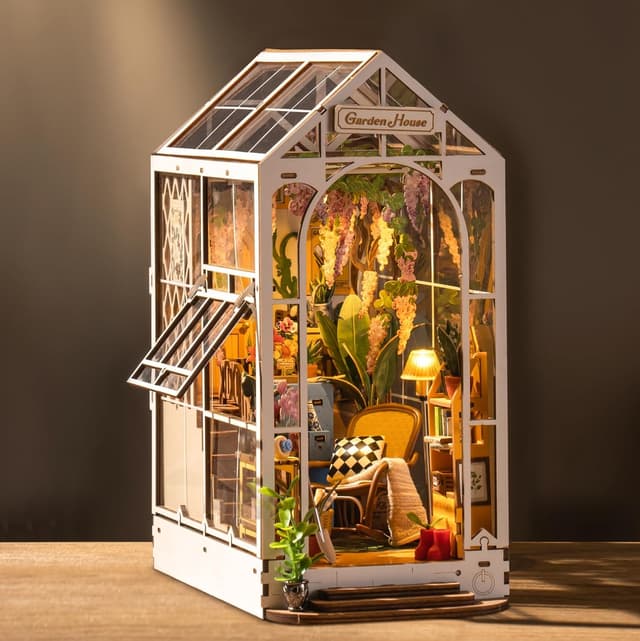 Imagen de ROBOTIME DIY Book Nook Gartenhaus 14 Blumen 🧩 en OfertitasTOP