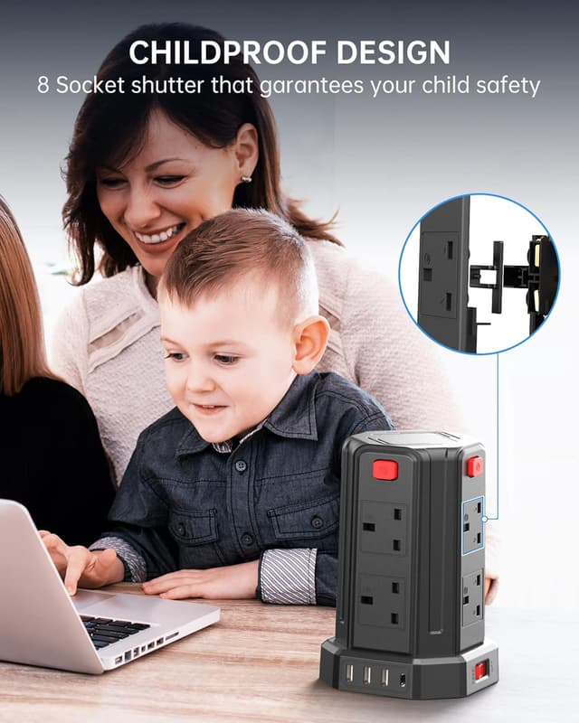 Thumbnail 6 de Sameriver Tower Extension Lead 2M with USB