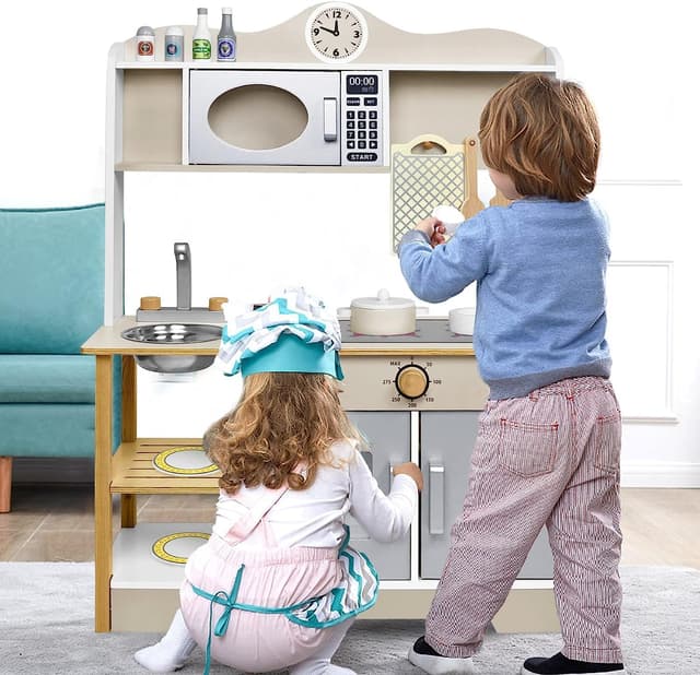 Thumbnail 6 de Aufun Cucina giocattolo in legno 68x26x78 cm