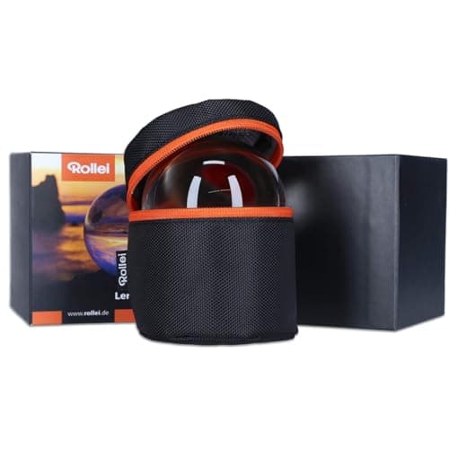 Detalle de Rollei Bola de Cristal 90 mm para fotografía