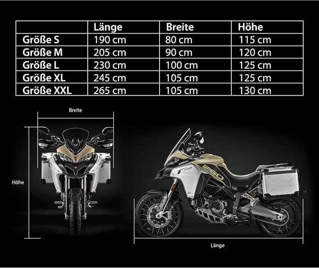 Thumbnail 6 de VELMIA Motorrad-Abdeckplane „Extrem“ hitzebeständig bis 300° – winterfest für Roller, Vespa & Moped