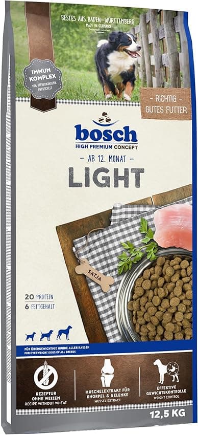 Detalle de bosch HPC Light | Pienso seco para perros con sobrepeso 🐶 12,5 kg