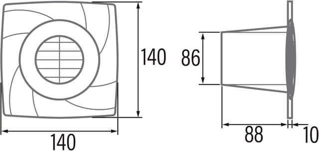 Thumbnail 4 de Cata B8 Plus Extractor de Baño