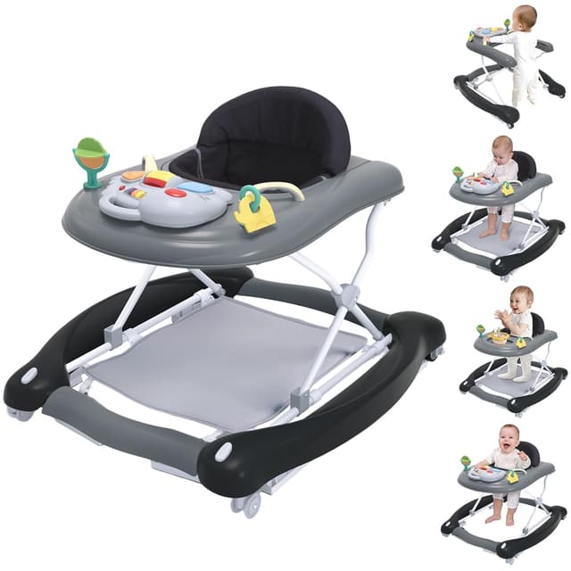 Detalle de 5 in 1 Foldable Baby Walker Adjustable Height 🚼