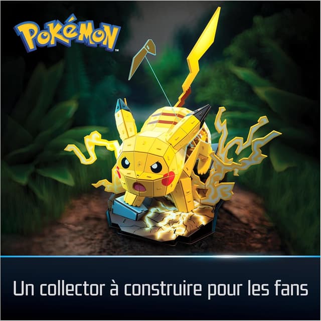 Detalle de 4D Build Puzzle 3D Pokémon – Maquette Pikachu (201 pièces) à construire et exposer