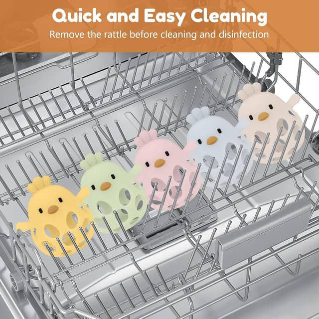 Thumbnail 6 de MCGMITT Teething Rattle 3 Months Grasping Ball