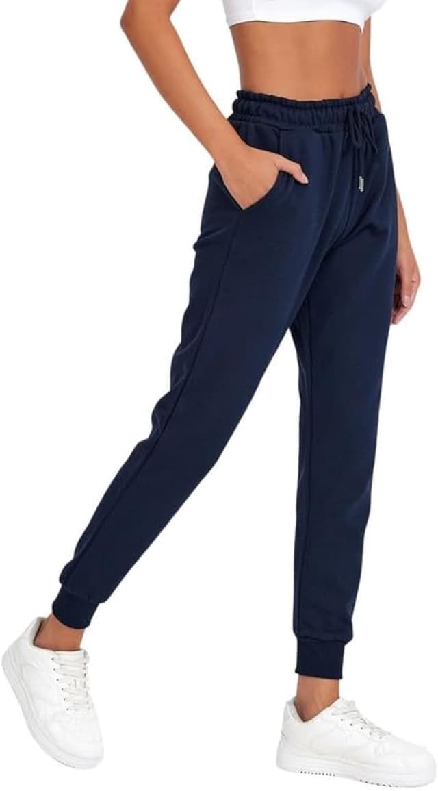 Detalle 2 de COMEOR Women’s Jogging Bottoms – Ladies Joggers in long cotton with drawstring and tapered cuffs