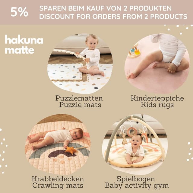 Detalle 2 de Hakuna Matte Puzzlematte Baby 1,7x1,2 m