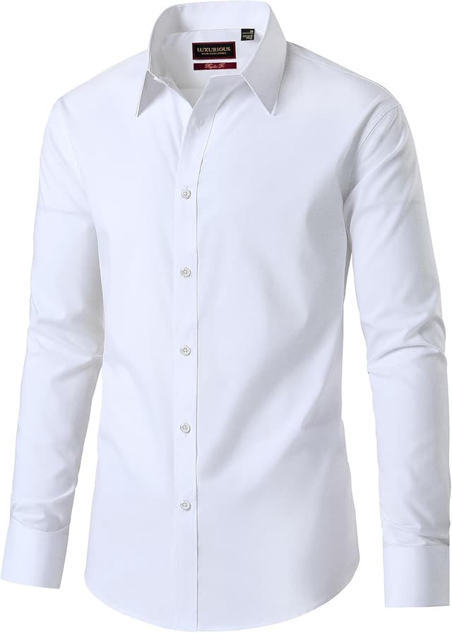 Detalle 2 de DEMEANOR Herren Business-Hemd Langarm (Regular Fit) aus Baumwolle – bügelfrei