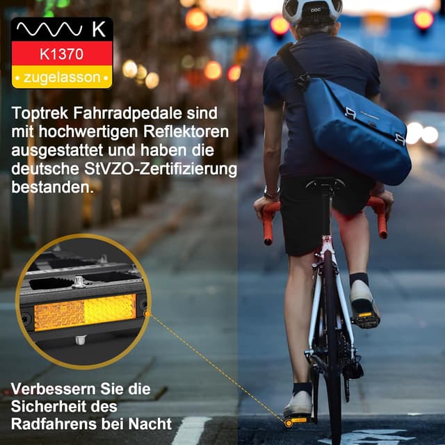 Detalle 2 de toptrek Fahrradpedale CNC Aluminium 103×100 mm