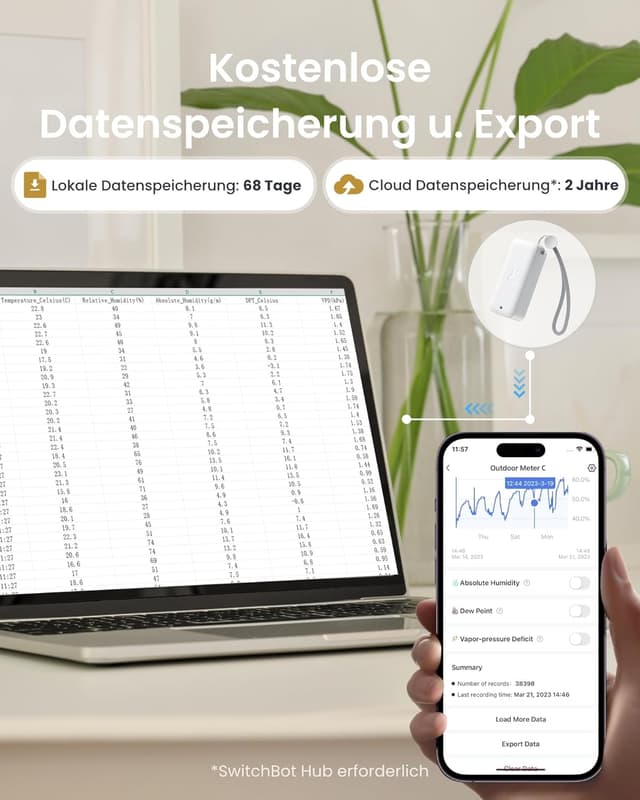 Thumbnail 3 de SwitchBot IP65 Hygrometer 100 m đĄ