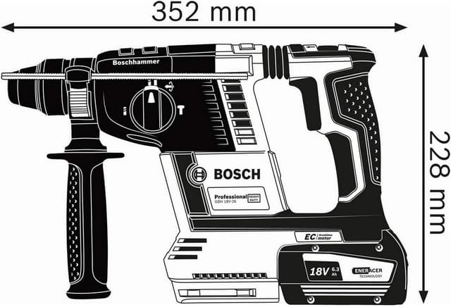 Detalle 2 de Bosch GBH 18V-26 F Perforateur SDS Plus