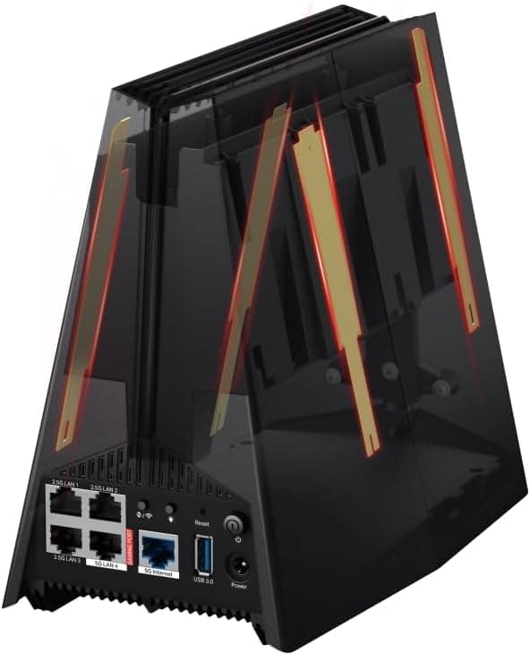 Detalle de TP-Link Archer GE550 WiFi 7 Gaming Router (Archer GE550, BE9300, tri-band up to 9220 Mbps)