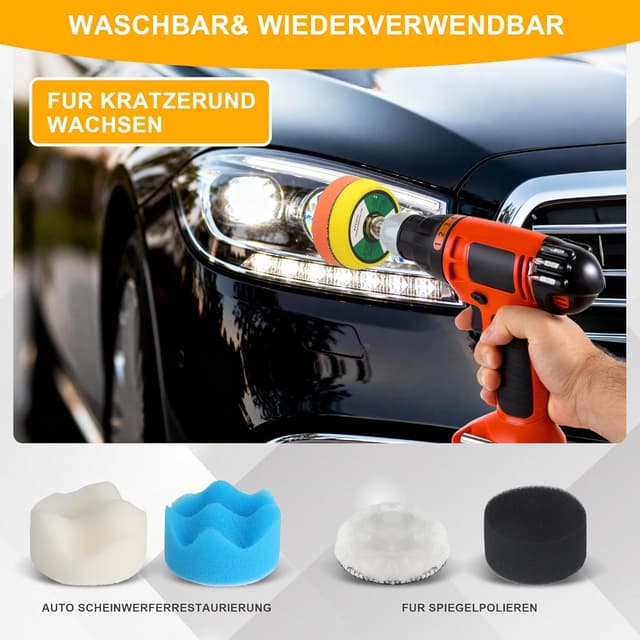 Thumbnail 4 de 193 Pezzi Kit Rinnova Fari Auto 50mm