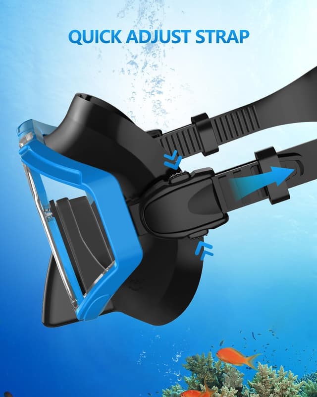 Detalle de WSTOO Adults Swim Goggles with Nose Cover (3-Lens, Anti-Fog, Leak-Proof) for Youth & Adults