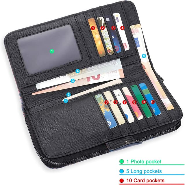 Detalle 1 de Portafoglio donna con cerniera piccolo 19x10,5