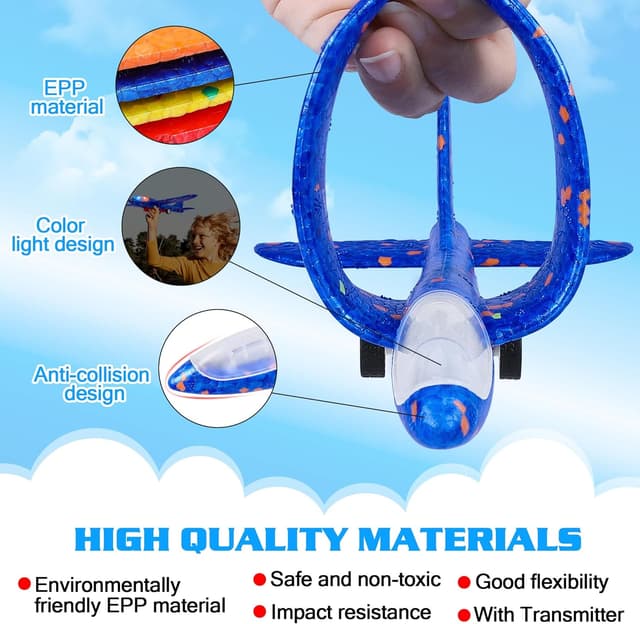 Thumbnail 5 de LJZJ 3 Pack Airplane Launcher Toy with LED 🎯✈