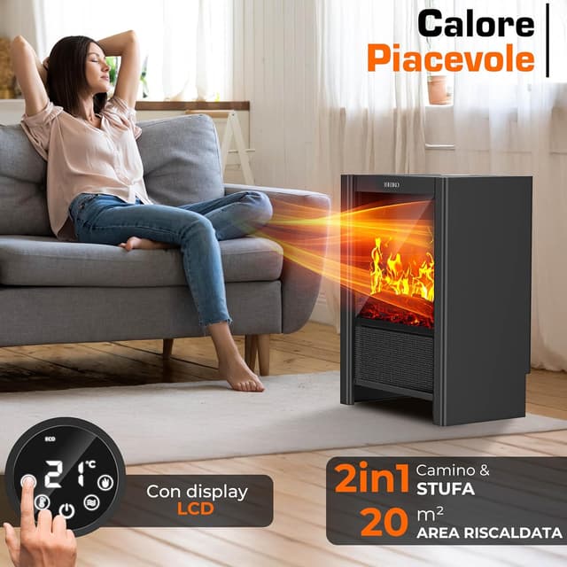 Thumbnail 2 de TRESKO SmartFire Camino Elettrico 2000 W