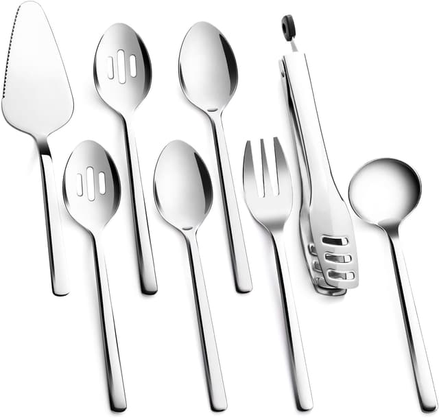 Detalle de KINGSTONE Large Hostess Serving Utensils Set 10-inch 🍽