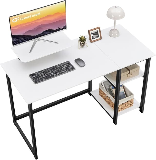 Detalle de GreenForest Desk with Monitor Stand 120cm