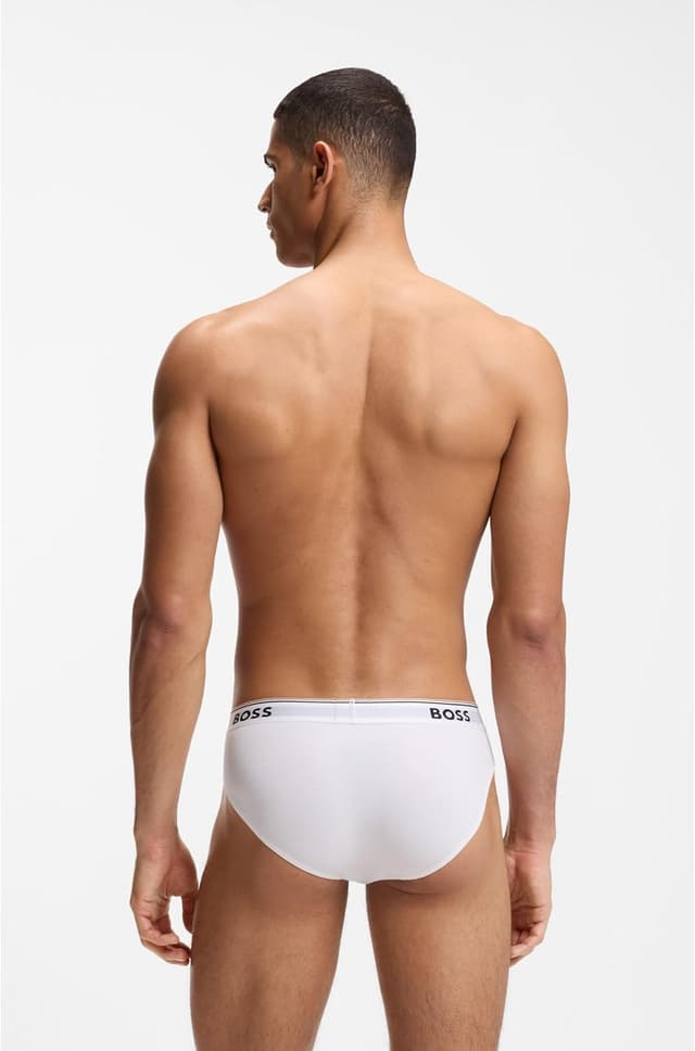 Detalle 2 de BOSS Hommes Brief 3P Power : lot de trois slips en coton stretch