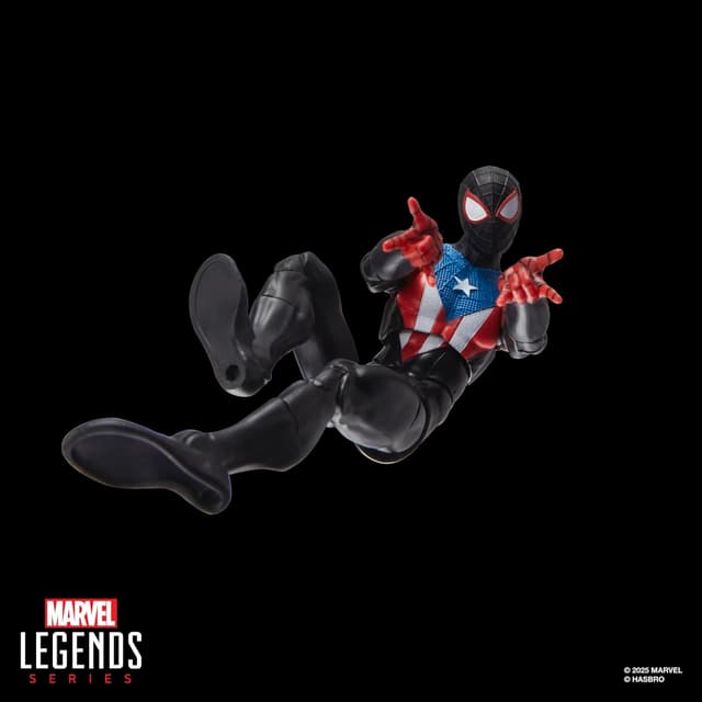 Detalle de Marvel Legends Gamerverse Miles Morales im Boricua-Anzug – 15-cm Action-Figur mit Zubehör