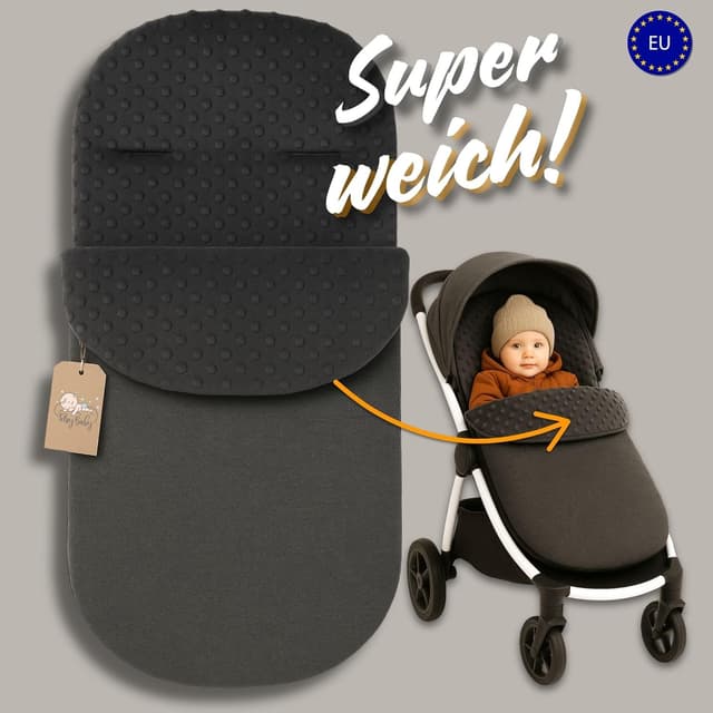 Detalle de Saco para Carrito y Buggy de Invierno 90x45 cm