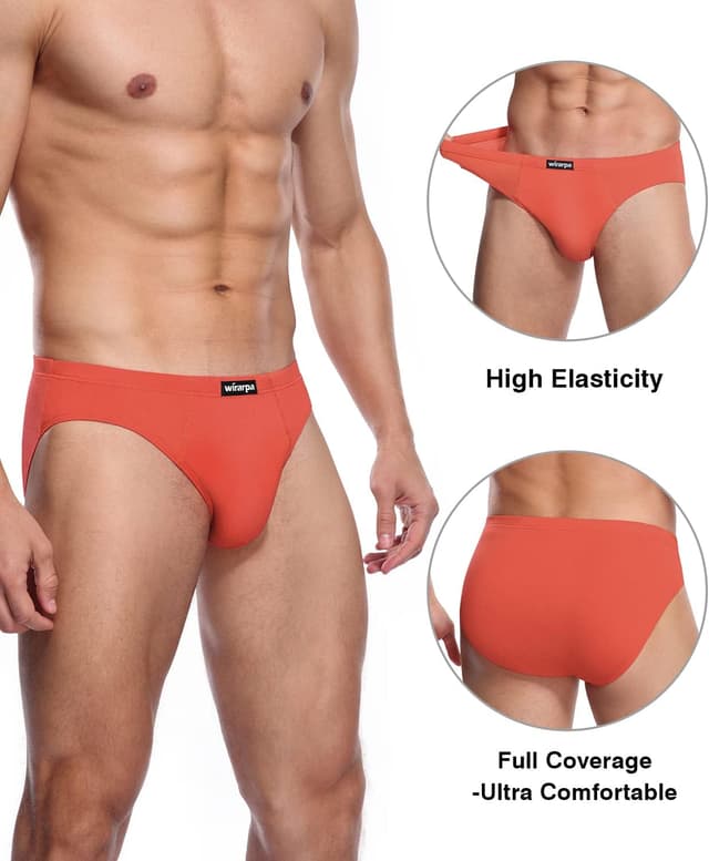 Detalle de wirarpa Herren-Slip aus Microfaser (S–XXXL) – bequeme Unterhosen mit elastischem Bund