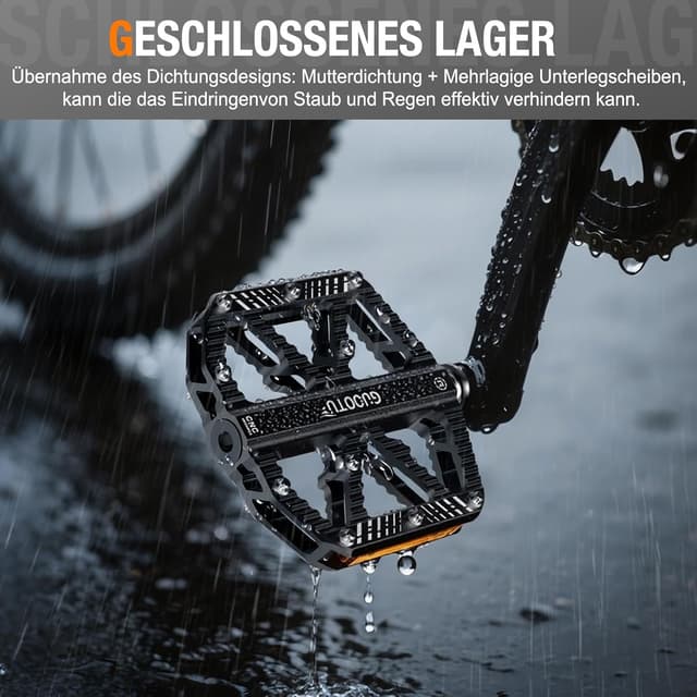 Thumbnail 4 de GUOOTU Fahrradpedale CNC Aluminium MTB Flachpedale