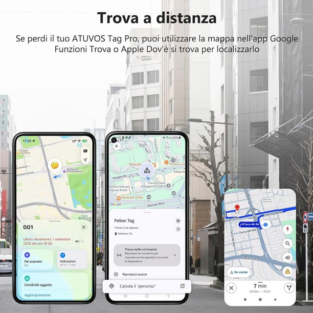 Detalle 2 de VOCOlinc Smart Tag Tracker Bluetooth compatibile con Android e iOS (4 pezzi) per chiavi, portafoglio e bagagli