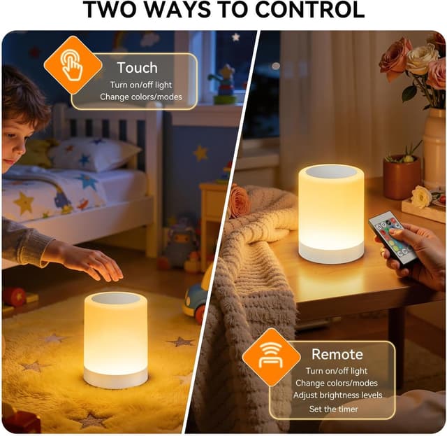 Thumbnail 4 de Auxmir Night Light LED Bedside Lamp