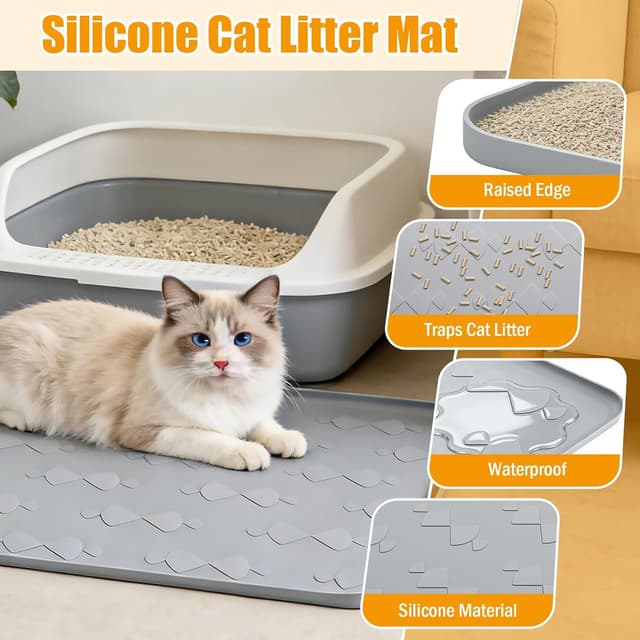 Thumbnail 3 de JACMKEON Cat Litter Mat 86x56cm