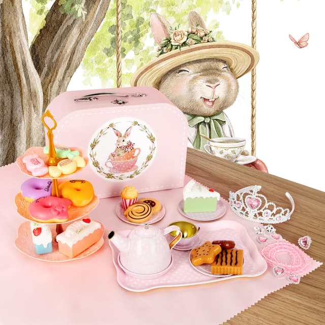 Thumbnail 5 de iAOVUEBY Tea Party Set 49pcs 🫖
