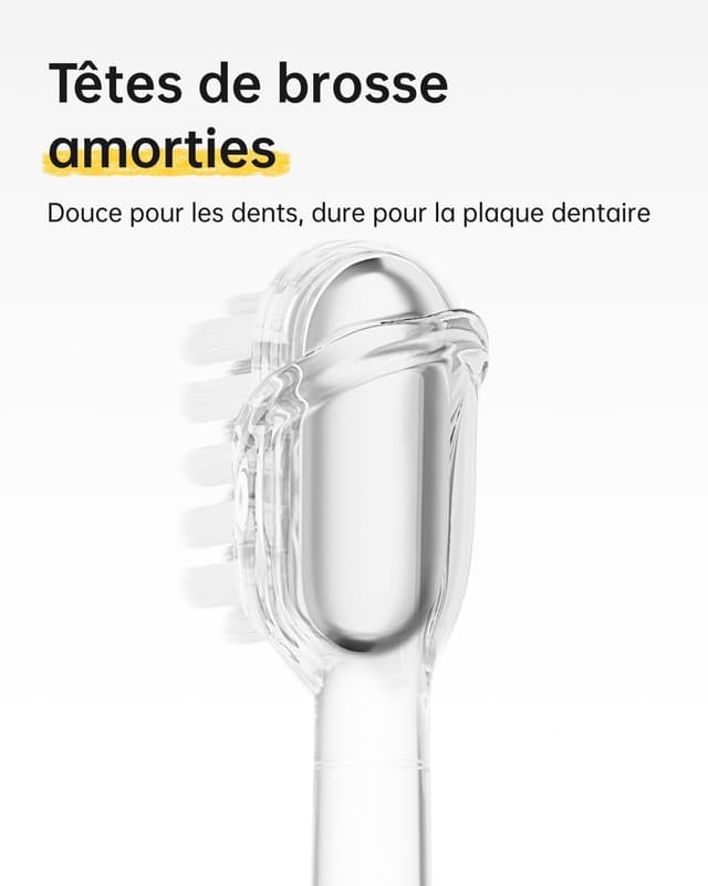 Detalle 2 de Laifen Wave Special — brosse à dents électrique sonique, oscillation 60°, autonomie jusqu’à 50 jours, 2 têtes de brossage, IP68 (gris mat)