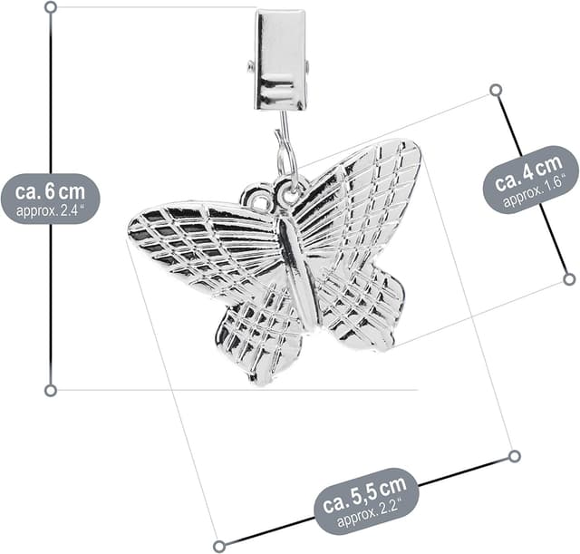 Thumbnail 6 de com-four® Pesos para manteles 35 g libélula y mariposa