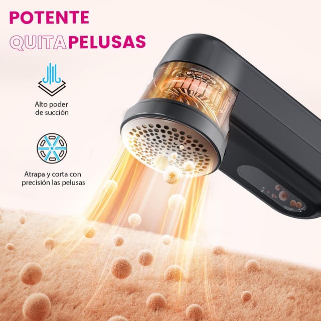 Detalle 2 de Ziitty Quita Pelusas eléctrico Pantalla LCD